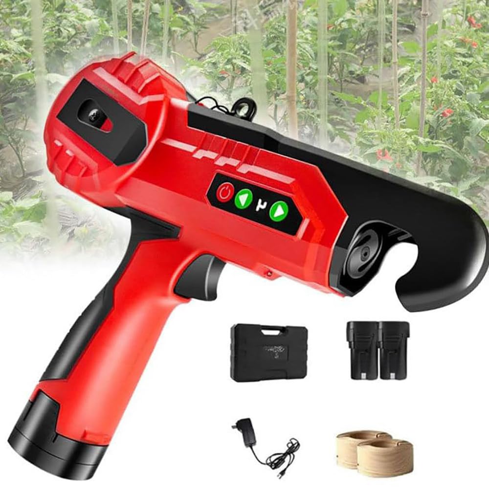 Xnzjhpp Electric Vine Tying Machine, Adjustable 4 Levels Tightness, 25Mm Binding Diameter, Lightweight Design For Grapes, Tomatoes