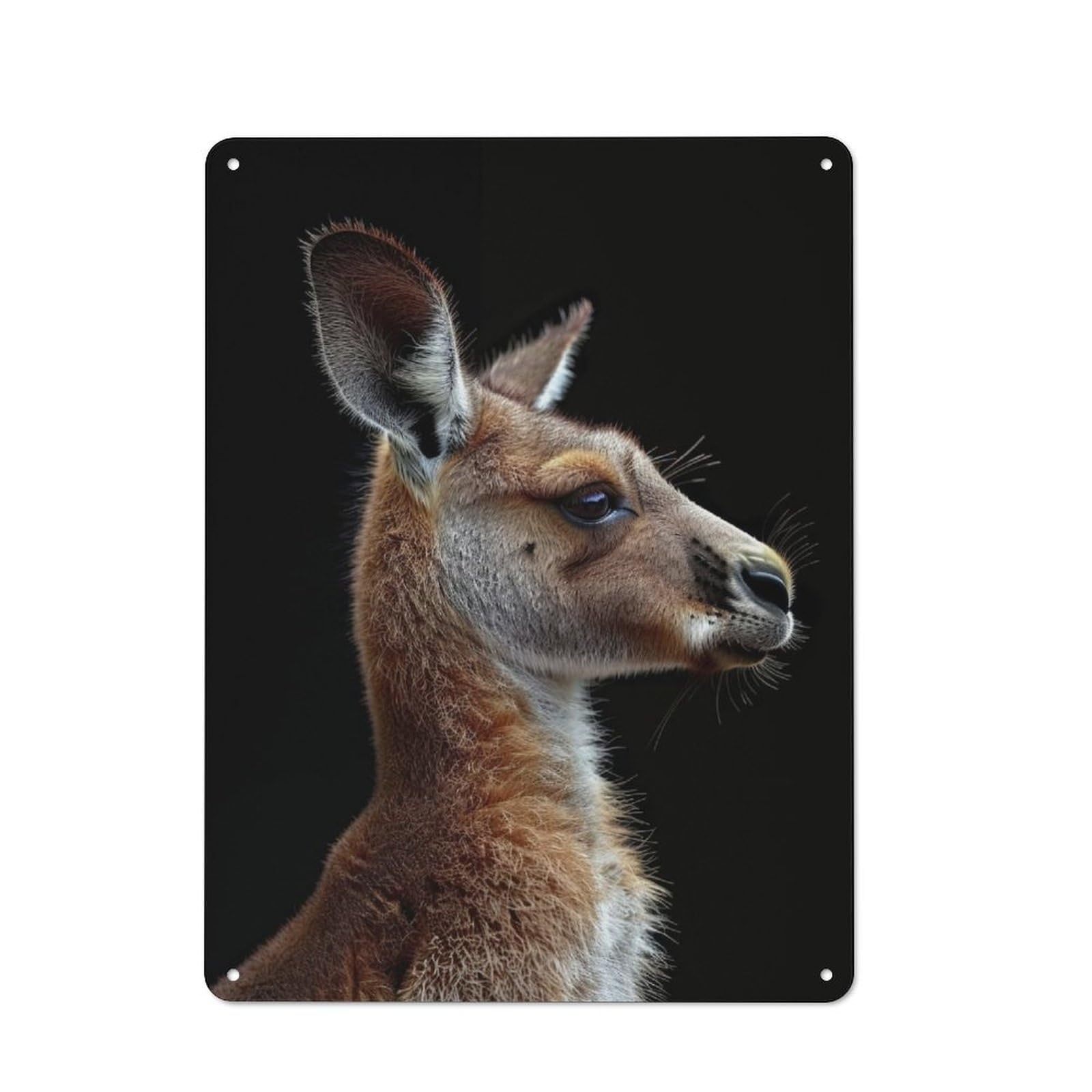 Junmoney Kangaroo Vintage Tin Sign 40X30cm With For Home Office Or Studio, Winter Wall Decor For Creative Workspace Decorators