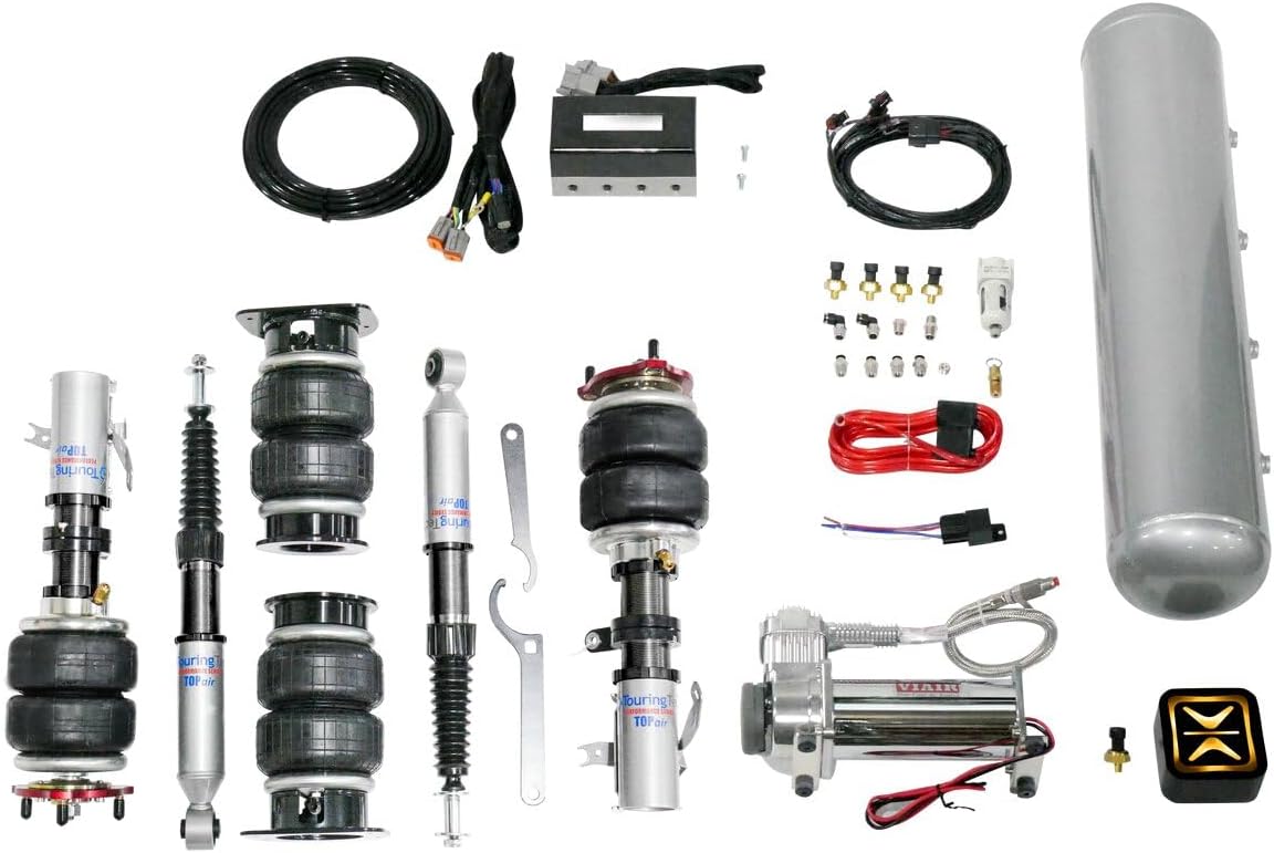 TOPair Air Struts Air Bag Suspension Compatible with AccuAir e+ Connect Pressure Management for 09+ / 07-18 Maxima/Altima