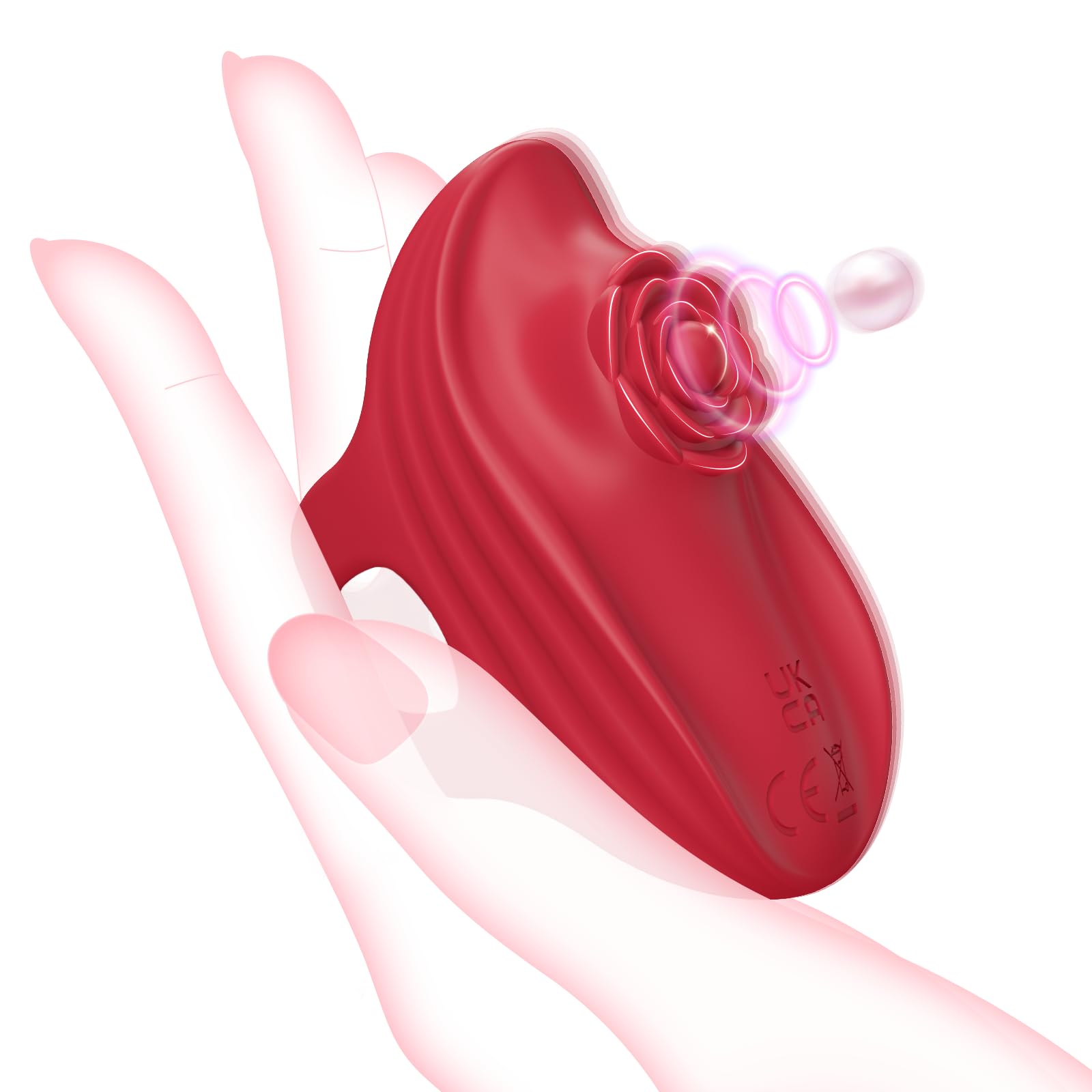 Clitoral Vibrator Adult Toys for Women - Finger Vibrator Couples Rose Sex Toys with 9 Vibrations Nipple G