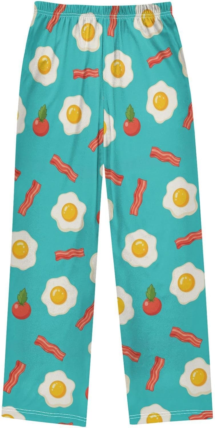 Super Soft Pajama Lounge Pants with Elastic Waist Pockets Pajama Bottoms Long Sleepwear for Christmas