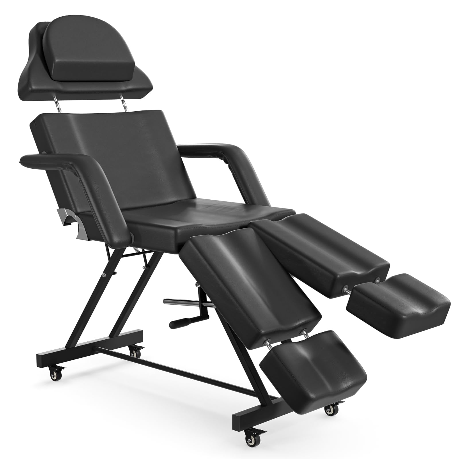 ABTSalon Tattoo Chair for Client Lash Chair Lash Bed Spa Chairs for Esthetician Facial Beds for Esthetician Bed Hold Up to 400lbs: Tattoo Chair53-black