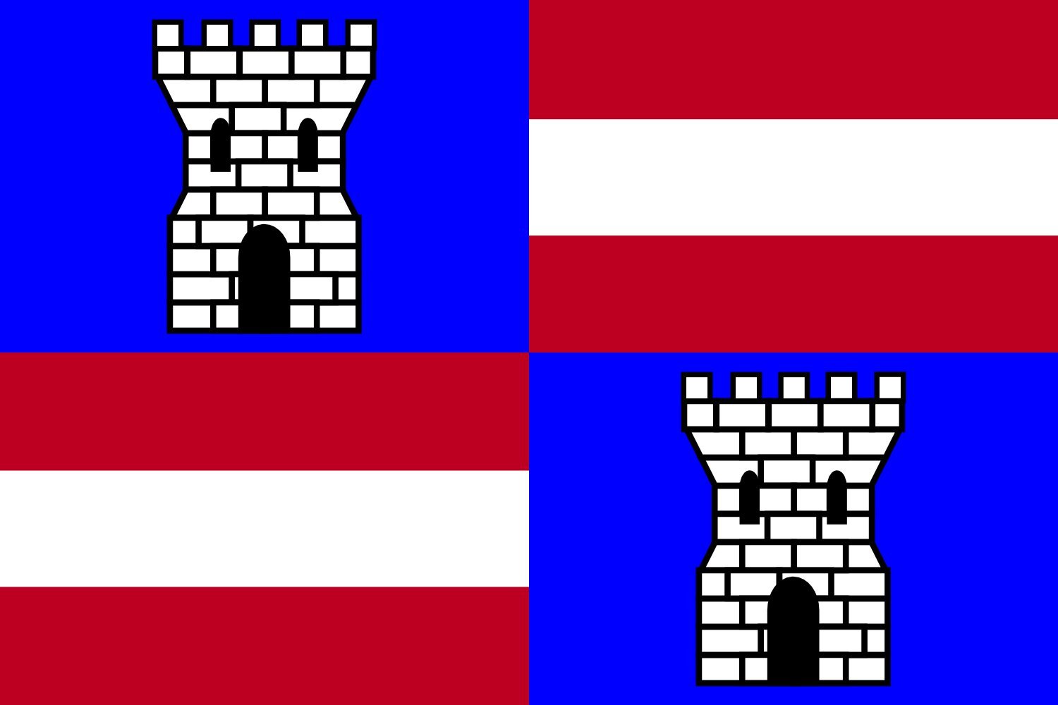 Drapeau XL Commune belge de Paliseul grand format paysage pour mât extérieur