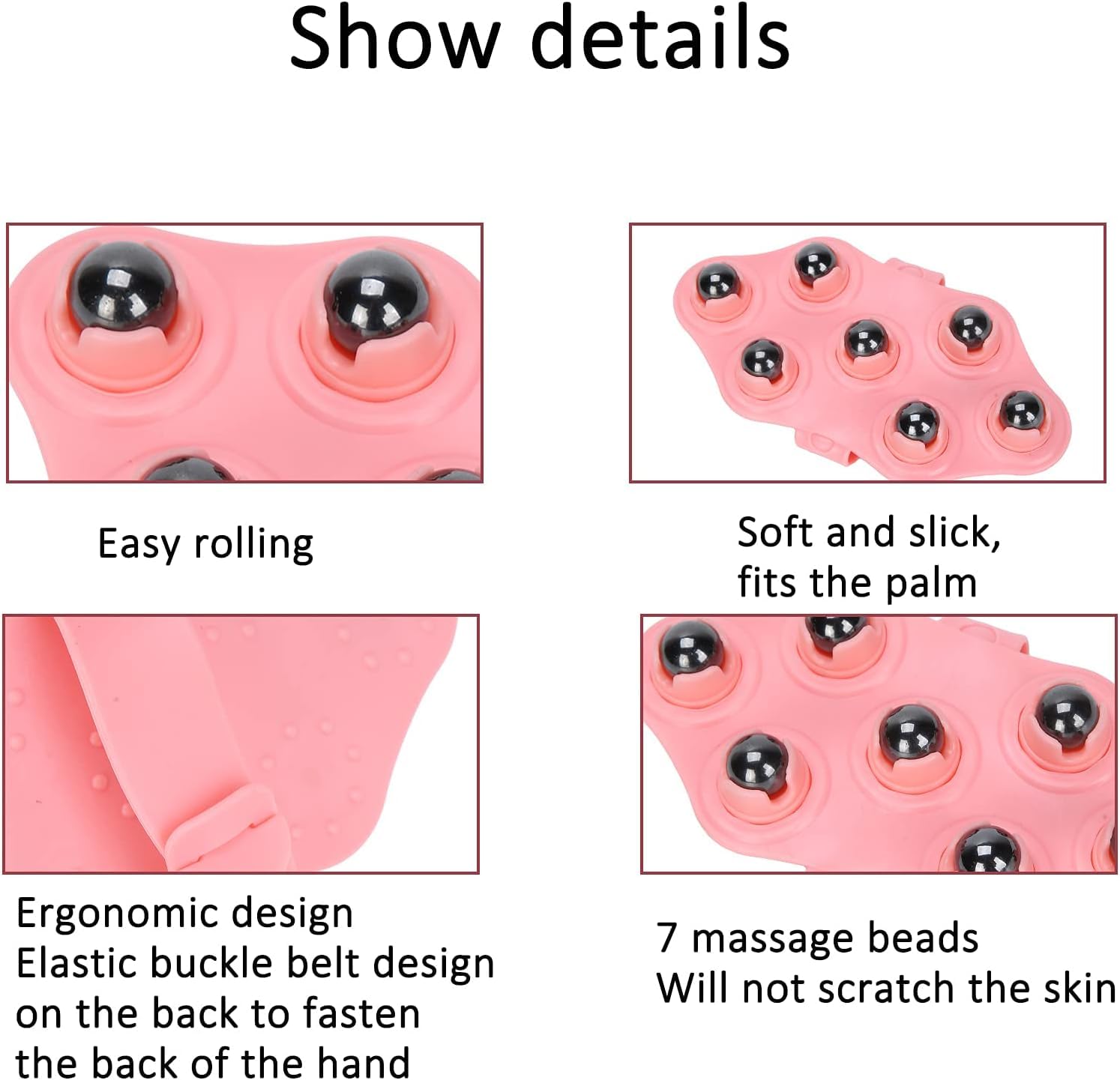 TOZKYN 7 Ball Massage, Massage Roller, Massage Tools, Hand Held Massager, Therapy Ball, Back Massager Handheld, Portable Design Pain and Stress Relief Magnetic Ball Massager Muscle Back Neck Joint TOZKYN 7 Ball Massage, Massage Roller, Massage Tools, Hand Held Massager, Therapy Ball, Back Massager Handheld, Portable Design Pain and Stress Relief Magnetic Ball Massager Muscle Back Neck Joint
