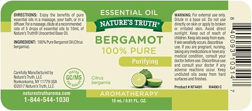 Miniatura 3 de Nature's Truth Vitaminas Aceite esencial de bergamota, bergamota, 0.51 onzas líquidas (paquete de 5)