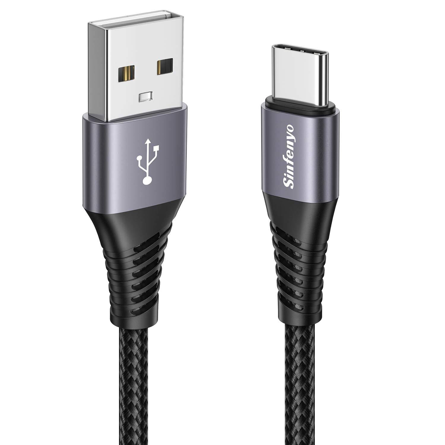 Slabo Cavo USB 3.1 Type-C Da 1m Per TrekStor Primebook C11/C13 - Ricarica E Sincronizzazione Dati Fino A 10 Gbit/s (Nero)