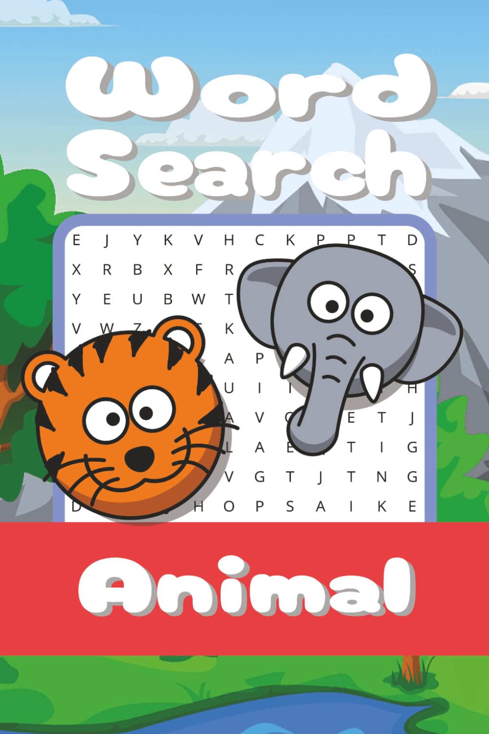 Animal Word Search: Over 50+ Animal Word Searches| Solutions Included| 6x9 Inches
