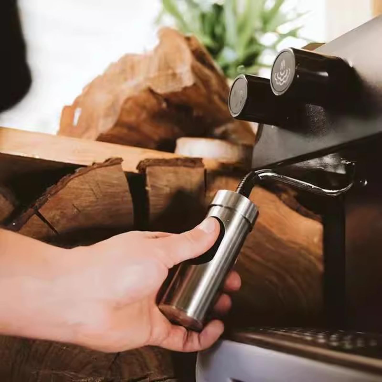 Limpiador para Boquillas De Vapor De Máquinas De Café Espresso, Cepillo De Limpieza para Cafeteras, Antiescaldaduras, Silicona Incorporada, Mantiene La Barra Limpia Y Ordenada