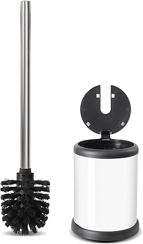 Vista 14 de ToiletTree Products cepillo para inodoro con tapa (blanco, paquete de 2)