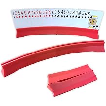 2 Pack Foldable Card Holders for Playing Cards - Playing Cards Holder for Bridge Canasta - Curved Game Card Holder Rack for Adults Seniors Arthritis