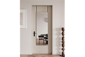 Full Length Door Mirror - 14"x48" Aluminum Closet Mirror