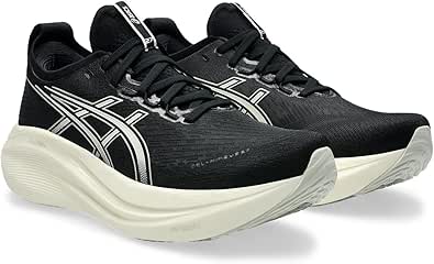 asics(アシックス) ランニングシューズ GEL-NIMBUS 27 1011B957 メンズ 002(ブラック／レイクグレー) 25.0 cm 4E