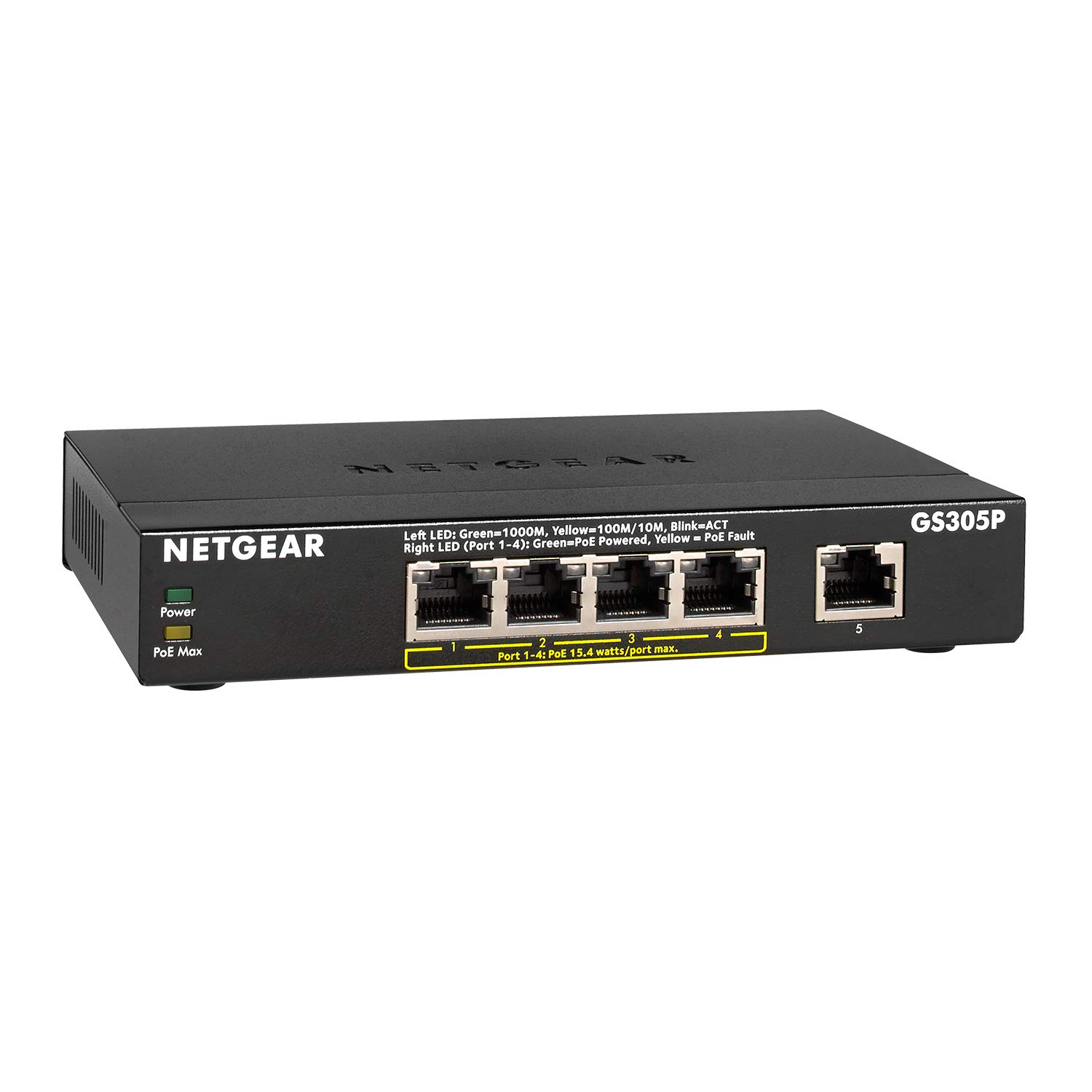 Netgear GS305P 5 Port Gigabit PoE Switch Latest Version