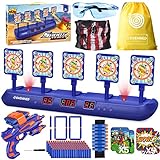 SWEMNED Digital Shooting Targets for Nerf Guns Practice Toy, Upgrade 5 Auto Reset 3 Game Mode...