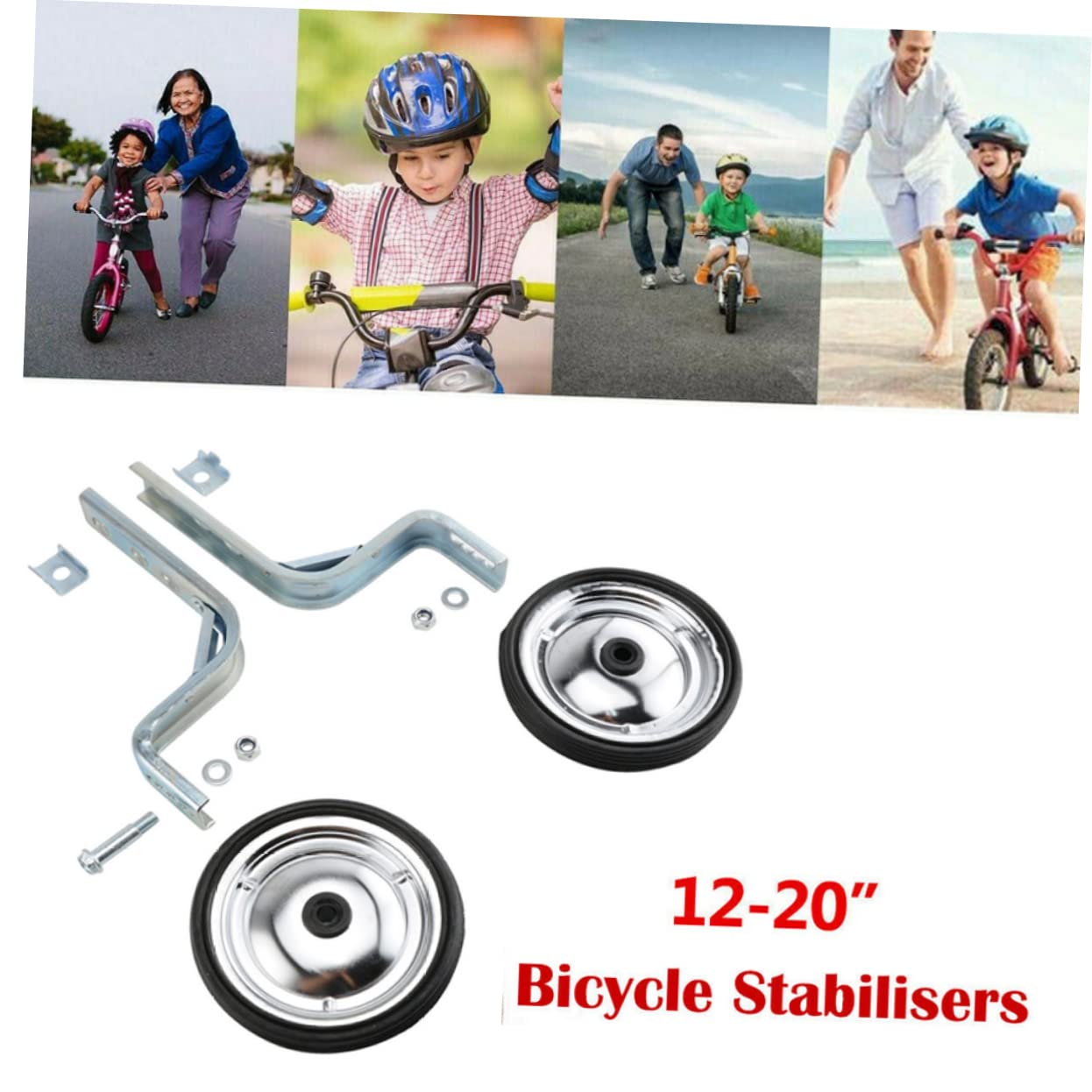 Homoyoyo Rueda De Entrenamiento Niños Bicicleta Estabilizadores para Bicicleta para Niños Ruedas De Soporte De Bicicleta para Niños Rueda para Niños Niños Niñas Rueda Estabilizadores De