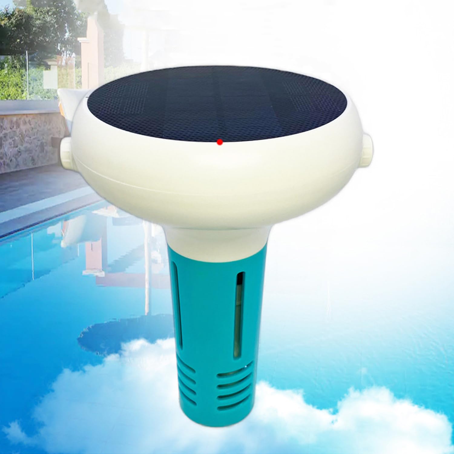 Solar pływający tester jakości wody basenowej, 7 w 1, inteligentny tester wody basenowej, PH TDS ORP sól EC Temp, miernik chloriny, aplikacja do monitorowania w czasie rzeczywistym, do basenu, gorącej