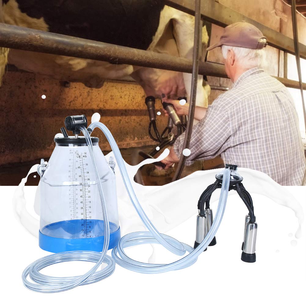 Amazon.co.jp: WOUPY カウミルカー、搾乳機バケットプロフェッショナル