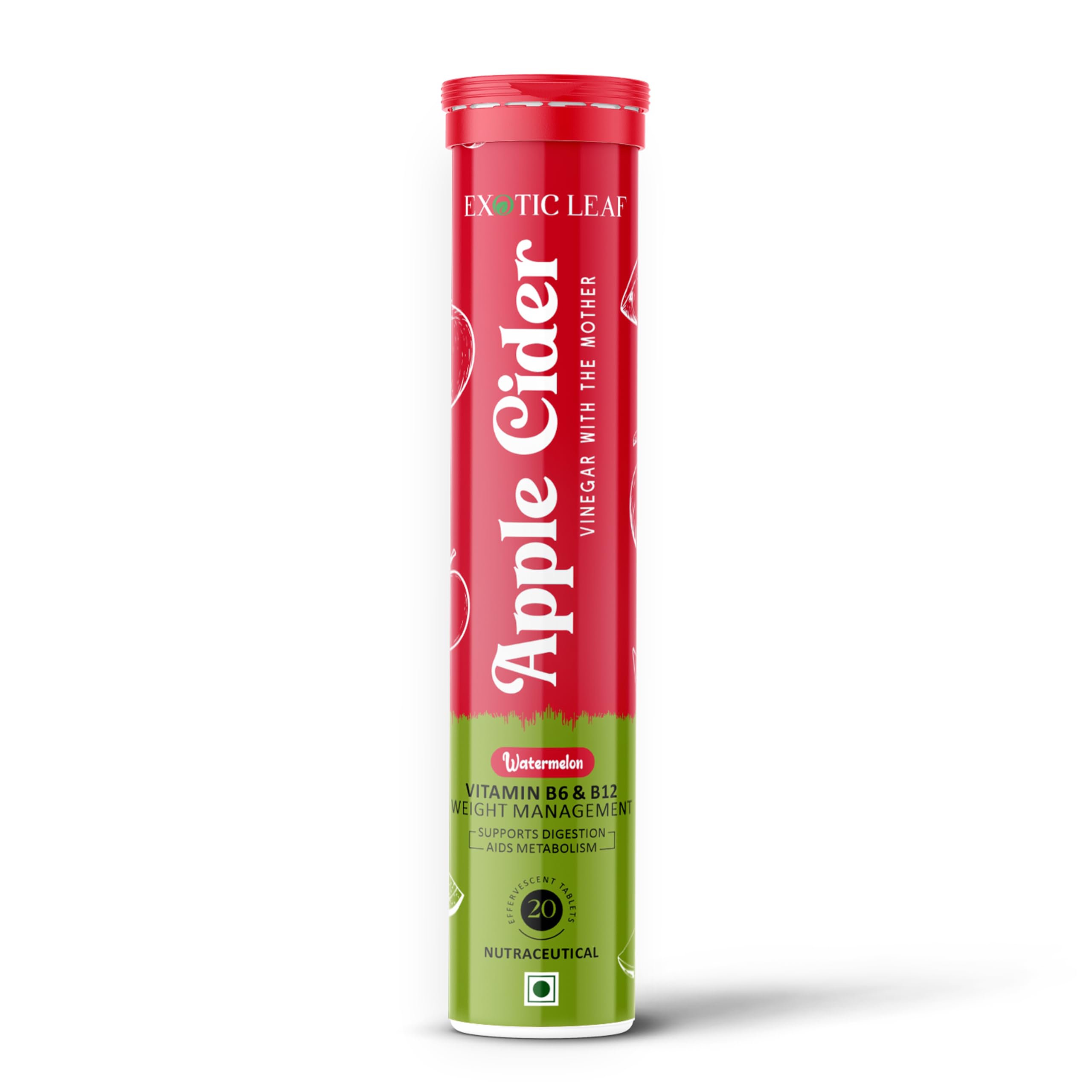 Exotic Leaf Apple Cider Vinegar Tablets | Natural Supplement for Weight Management, Digestion, Detox, Metabolism, Energy Boost | Daily Tablets for Enhanced Health & Wellness (Pack of 1, WATERMELON)-image-22