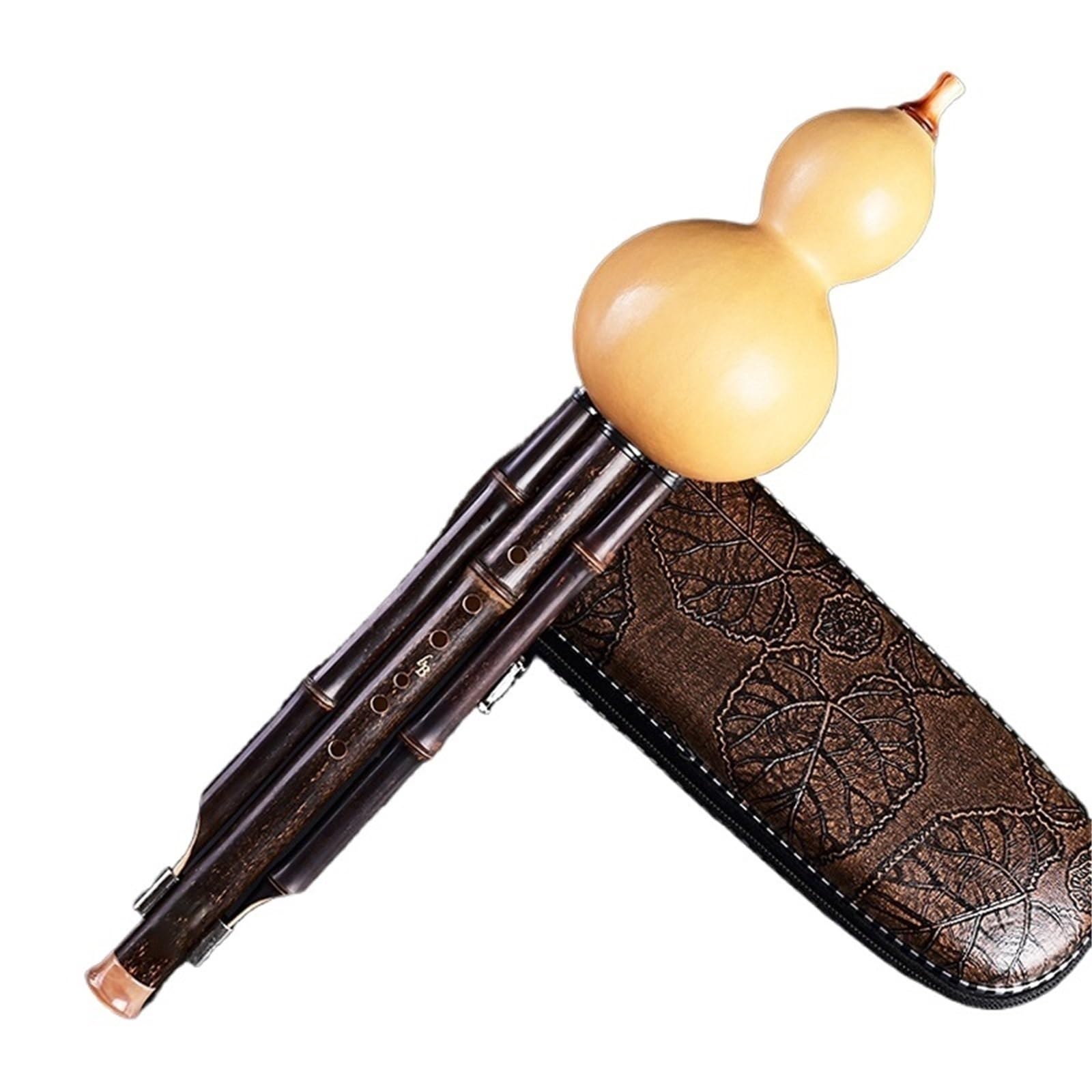 Nanzhu – Hulusi En Bambou Violet Entrée Professionnelle Sept Trous Ton C Pour Débutants Spécial B-flat Flûte À Cucurbitacées(Purple,C)