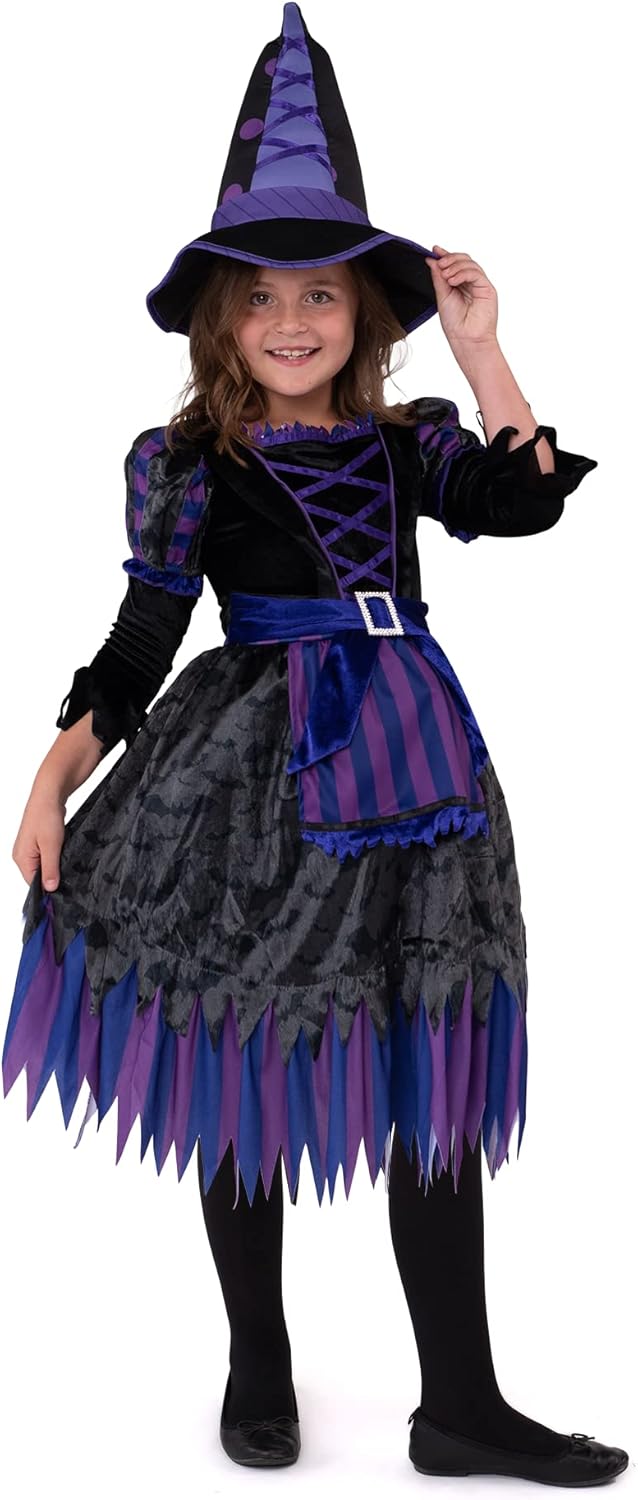 Miniatura 4 de Spooktacular Creations Bonito disfraz de bruja verde de lujo para niñas fiesta de Halloween disfraz de truco o trato fiestas temáticas