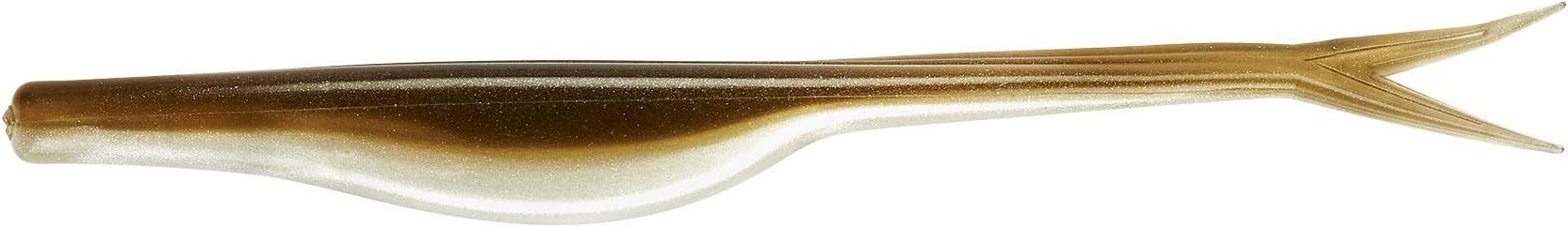 Yum Lures BreakN Shad Soft Plastic Jerk-Bait Fishing Lure, 5 Inch Length, 10 per Pack, Arkansas Shiner