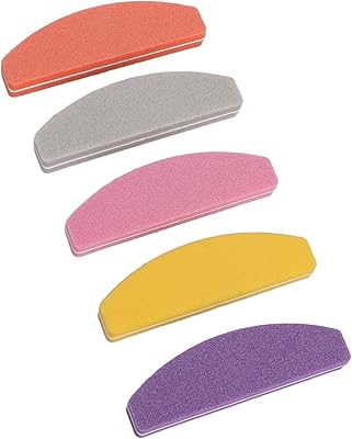 5Pcs Nail File Buffer, Double Sided Nail File and Buffers Nail Sanding Block, Washable Nail Buffer File Block Manicure File Nail Polisher, Gel Nail File Set, Manicure Tools Kit