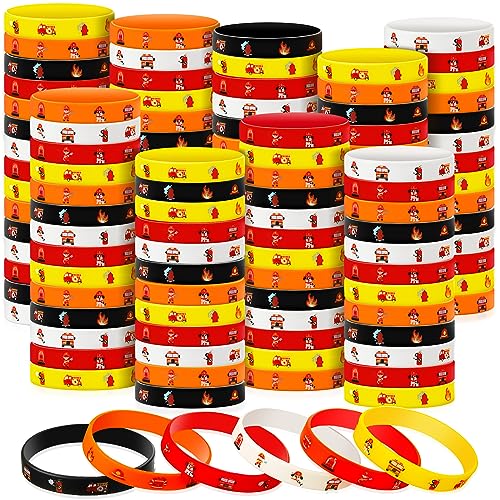 Bracelets en caoutchouc de pompier : 120 pièces pour animer une fête sans stress