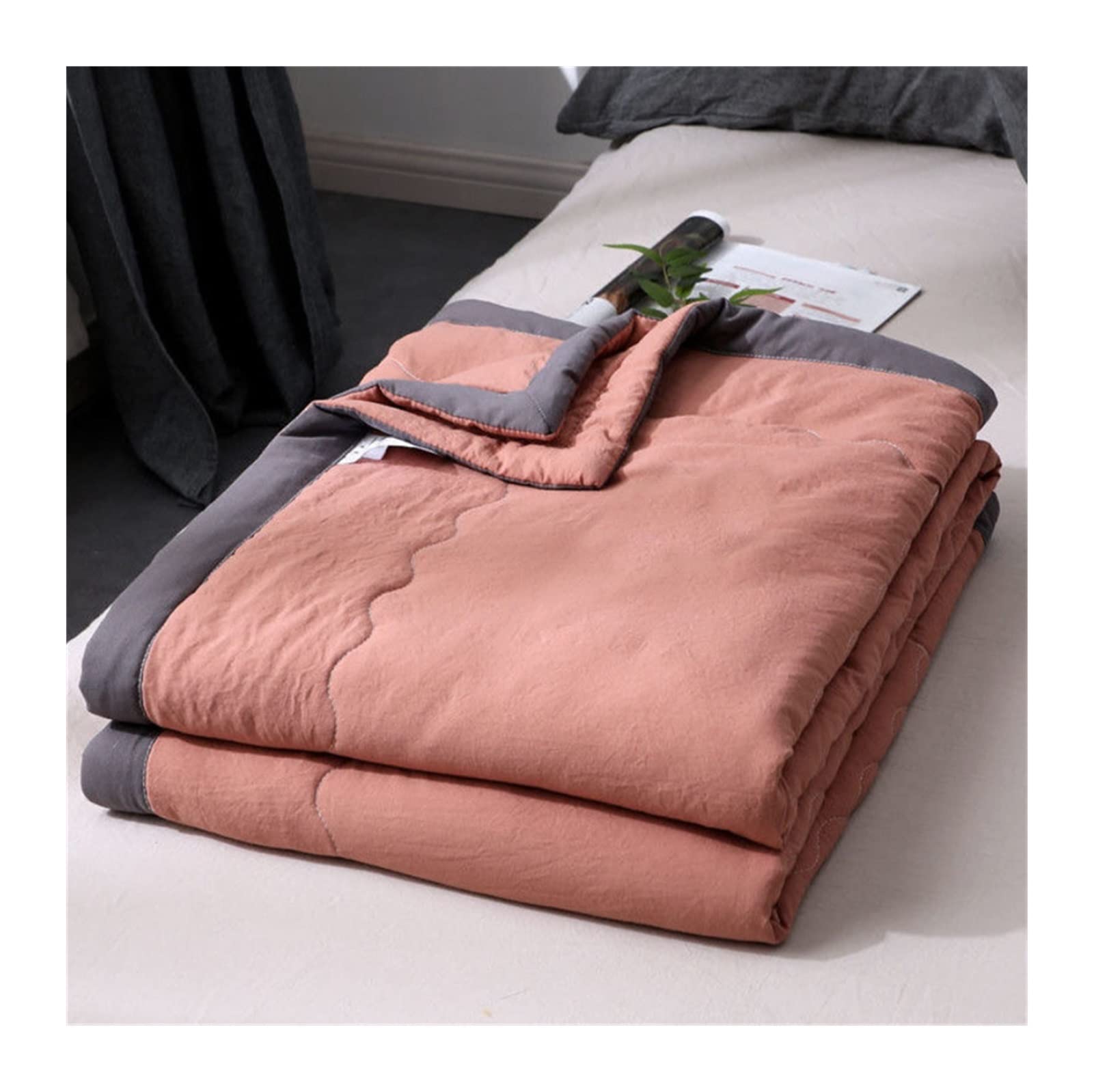 EBzvblxm Cooling Blanket for Summer, Summer Cooling Blanket Cotton Soft Thin Comforter Bedspread Multiple Sizes(04,200x220cm)