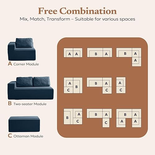 Miniatura 4 de Sofá individual de 40 pulgadas para adultos, sofá tapizado con almohada, sofá Teddy Boucle para dormitorio, sala de estar, no requiere montaje