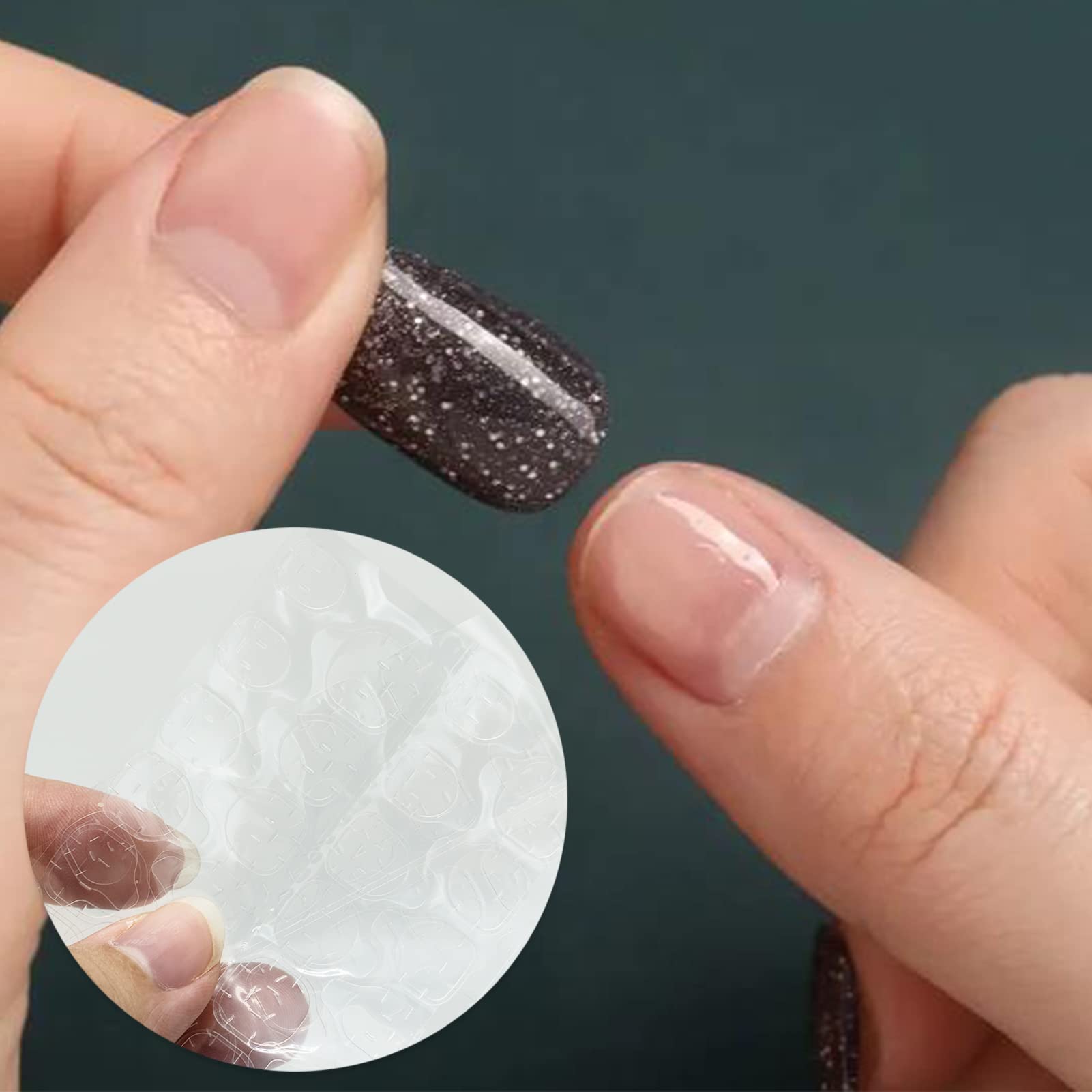 Ivtor 10 Blatt Wasserdichte Nagelkleber – Doppelseitige Klebestreifen Für Künstliche Nägel, Atmungsaktiv & Einfach Anzuwenden