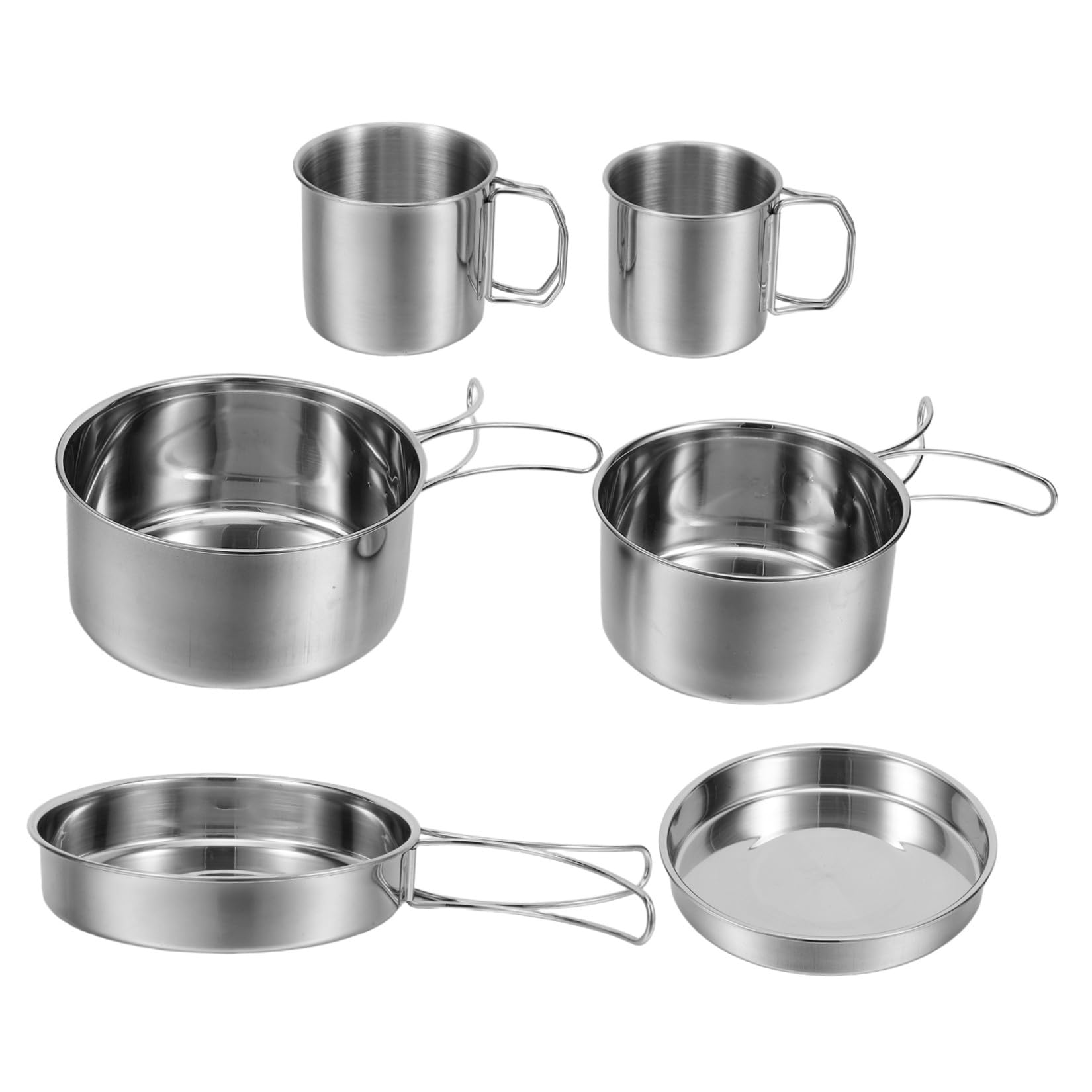 Juego de Utensilios de Cocina Plegables para Camping de Acero Inoxidable Set Portátil Ligero Cubiertos Resistentes Adecuado para Senderismo Picnic y Actividades al Aire Libre