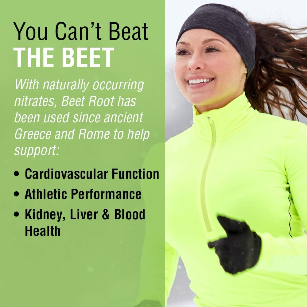 SOLARAY Beet Root 605mg | May Support Cardiovascular Health & Athletic Performance, Kidney, Liver & Blood Health | Non-GMO | Vegan | 100 VegCaps