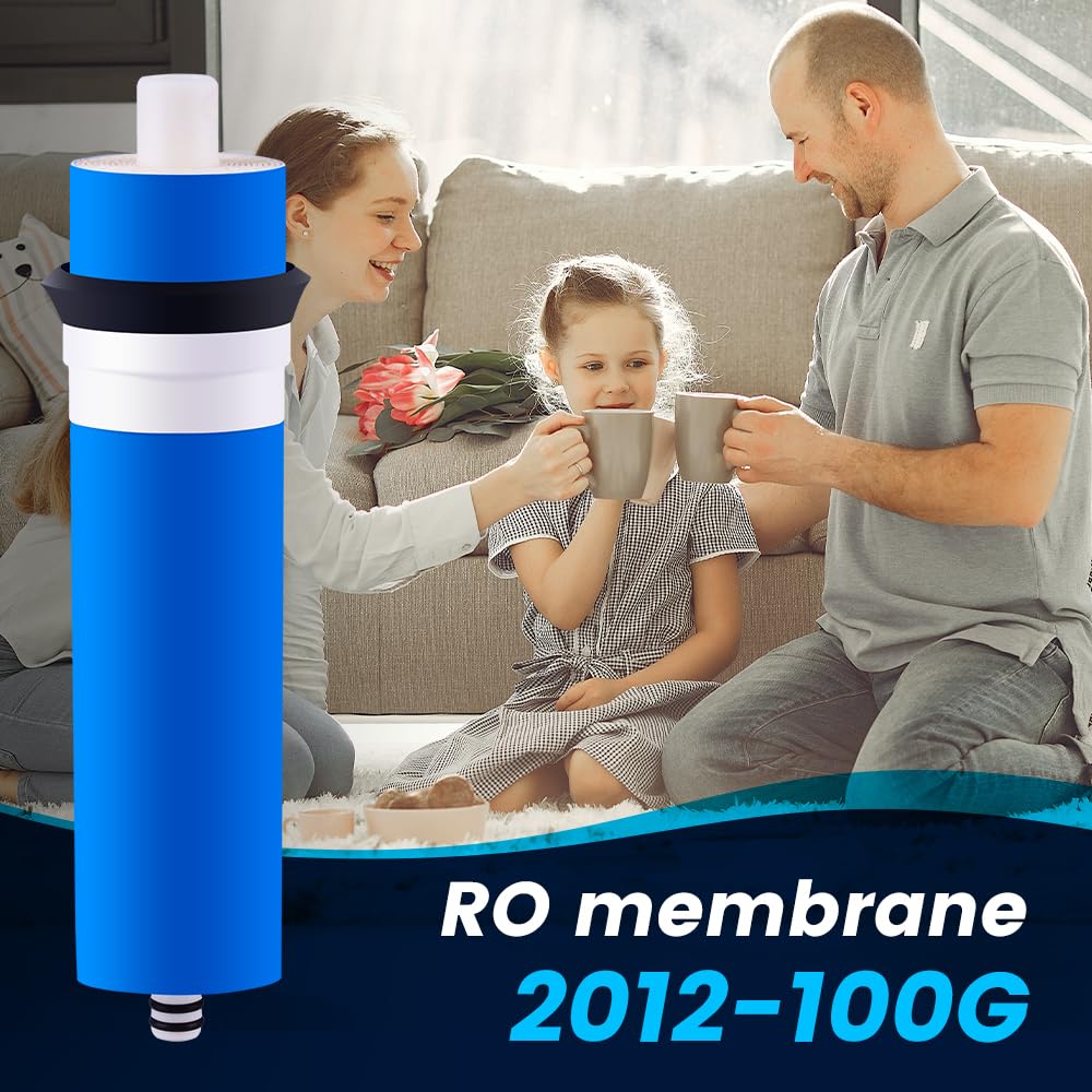 Membrana per osmosi inversa GPD – Sistema di filtrazione dell'acqua RO sotto il lavandino – Rimuove cattivi sapori e odori – Ricambio filtro acqua membrana (100 GPD, confezione da 1)