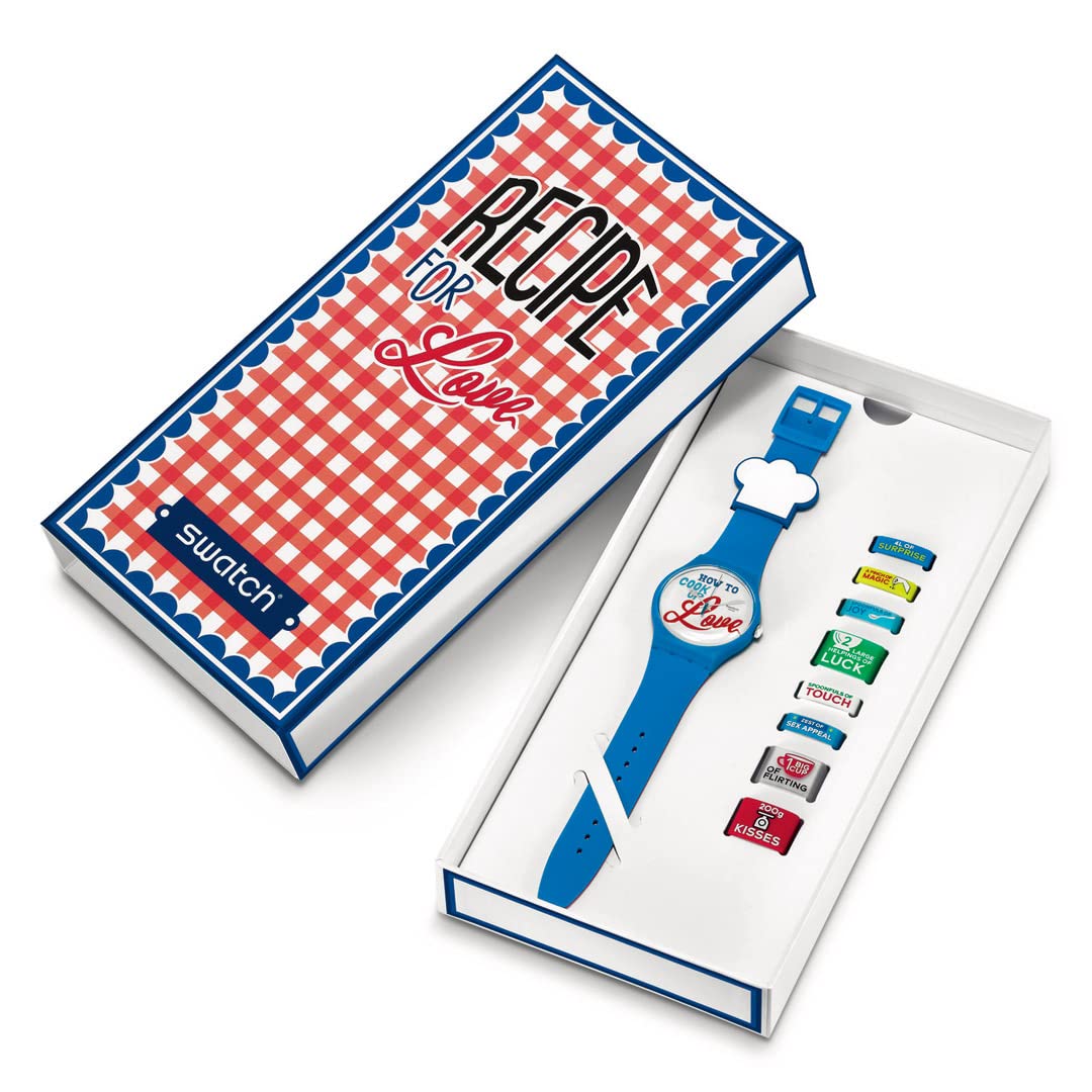 Swatch Analogico SUOZ353, blu, striscia