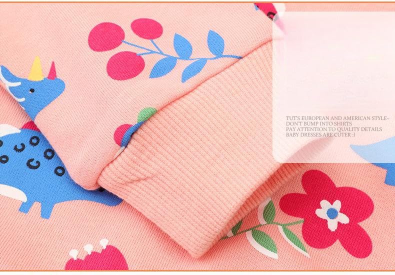 Toddler Baby Girls Long Sleeve Cute Cartoon Sweater Autumn Round Neck Cotton Casual Top3