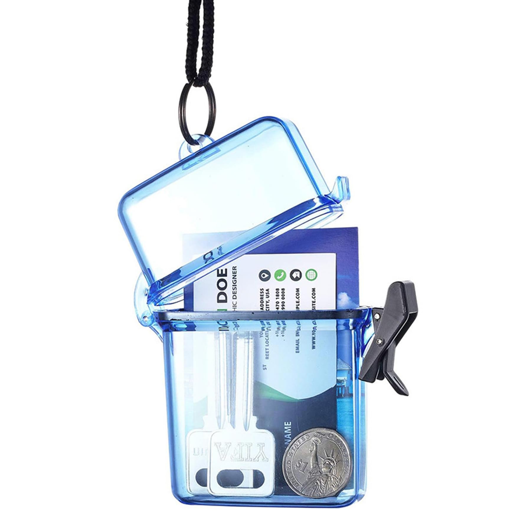 Contenedores Impermeables, Caja Seca Impermeable Transparente hermética Caja Seca con Cuerda contenedor subacuático para Surf Canoa Kayak Deportes acuáticos