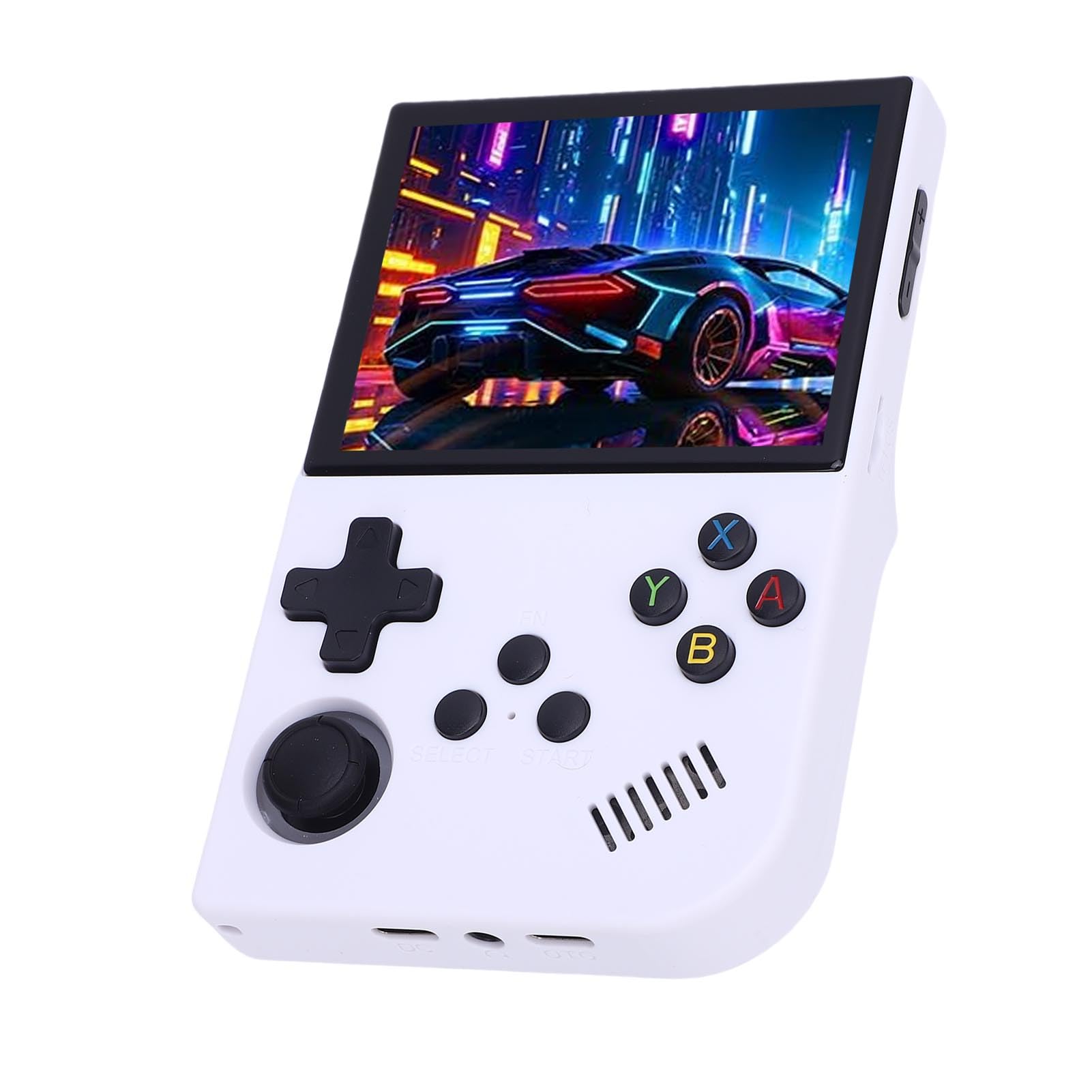 Konsola Gier Retro, Przenośna Ręczna Konsola do Gry z Układem Gier RK3326, Ekranem 3,5 -calowym, Ergonomicznym Joystick i baterią 3500 MAh na 2D i Kilka 3D (64G)
