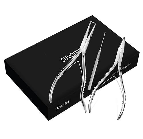 Vista 9 de Suvorna Alicates de extensión de cabello Microlinks y herramienta de extensión de cabello para micro enlace, micro anillo, extensión de plumas, kit