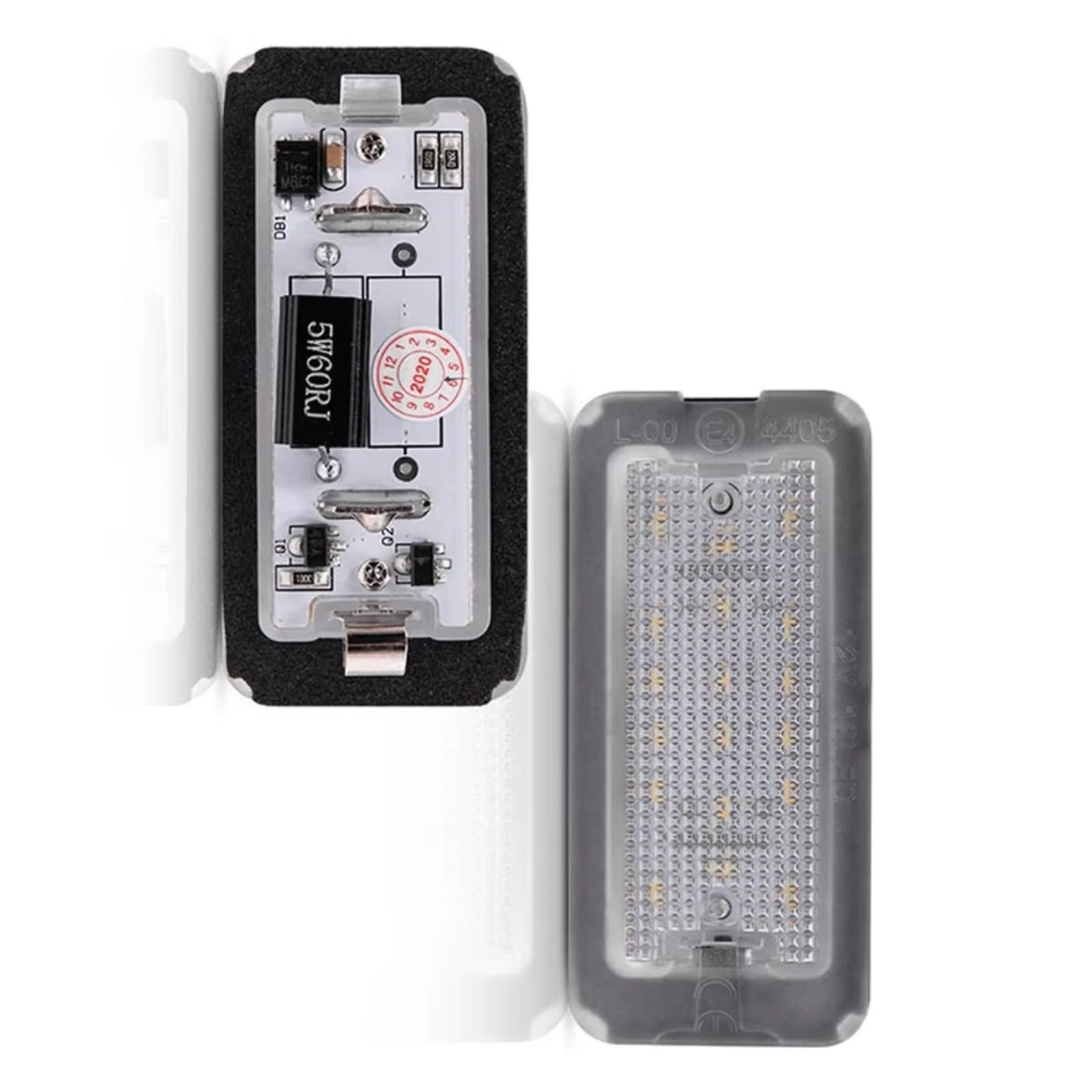 Kit de luces de matrícula trasera de alta durabilidad para Fiat 500 accesorios de automóvil 7