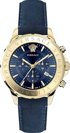 Versace VEV6003 19 Men's Chronograph Watch, Signature Wrist Watch