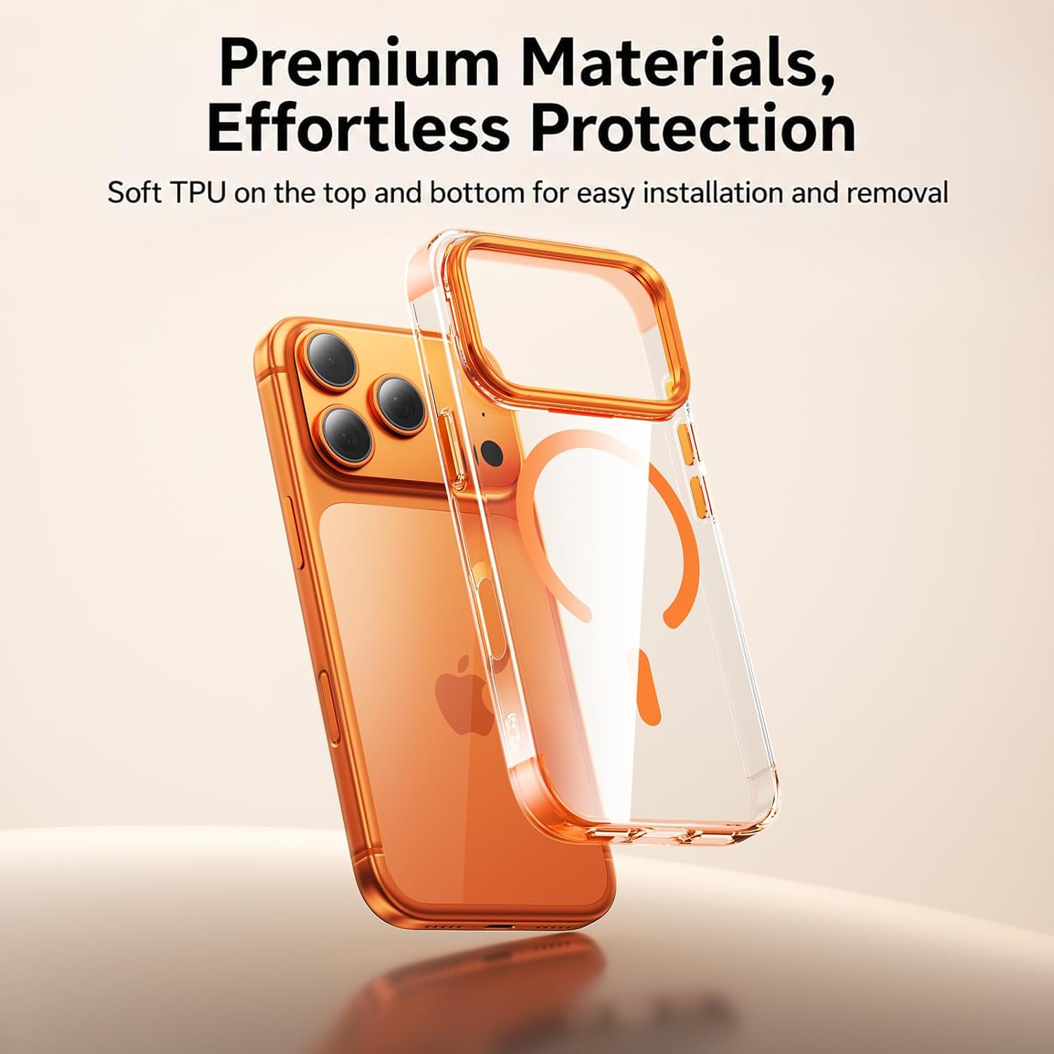 for iPhone 17 Pro Max Case, 7X Military-Grade Drop Protection, Fits MagSafe, Tough, Rugged & Durable Heavy Duty, Case for iPhone 17 Pro Max 6.9 inch, Orange