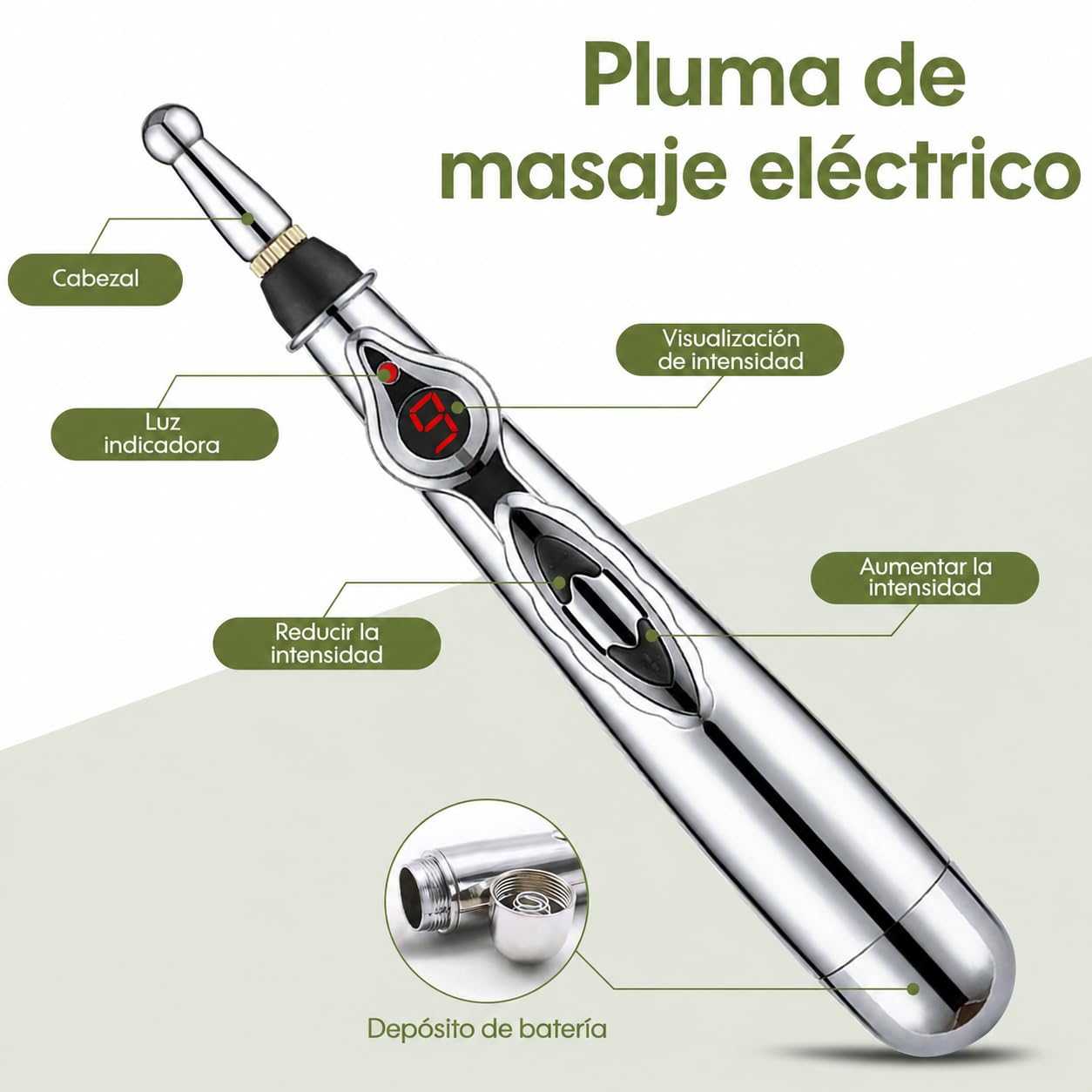 Pointer de Fisioterapia y Pluma de Acupuntura Eléctrica - Inyector de Acupuntura AcuPen, Masaje Pen para Acupuntura