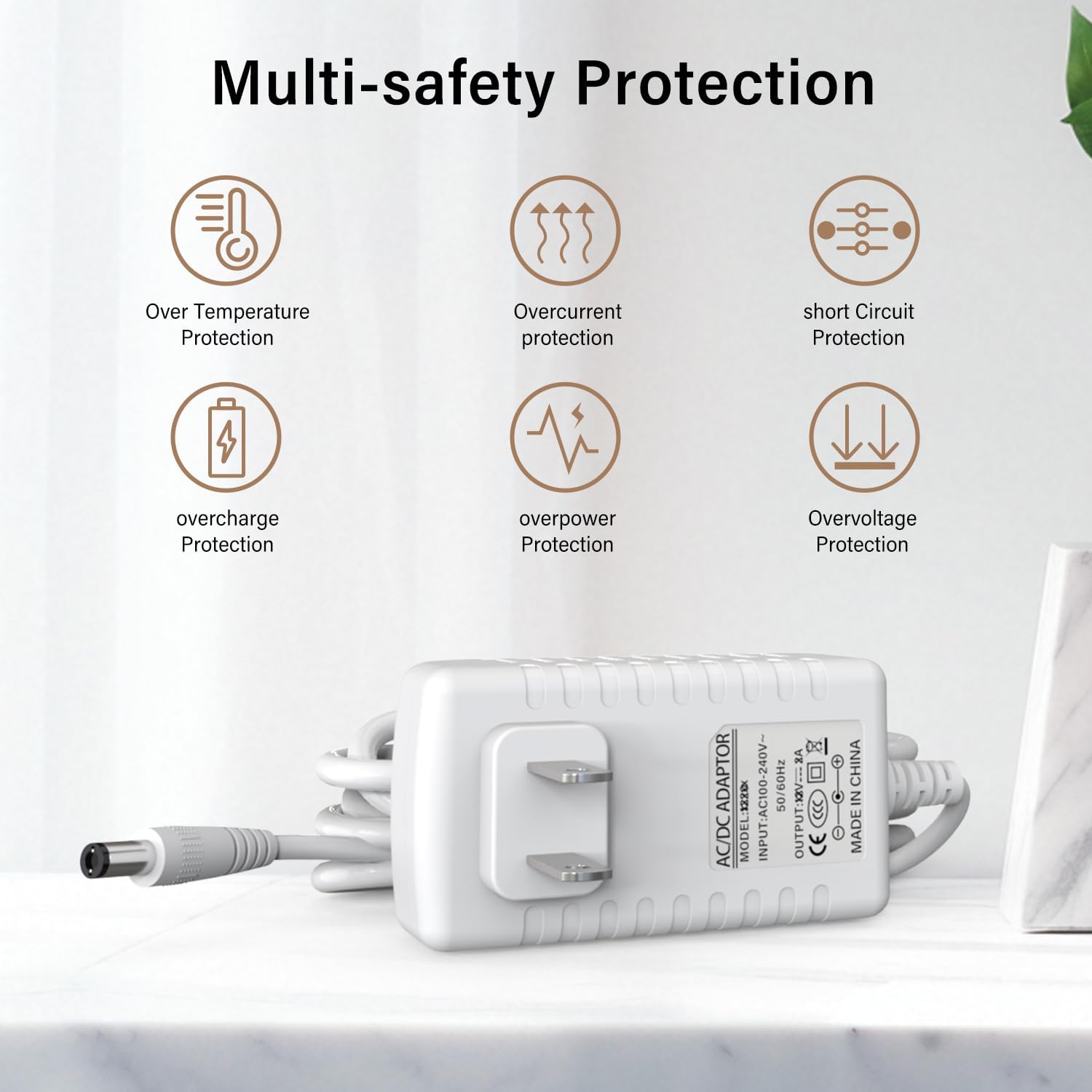 12V Charger Replacement for Spectra Breast Pump S1, S2 Plus, S3 Pro, 9 Plus Power Cord Charging Cable 6.5Ft