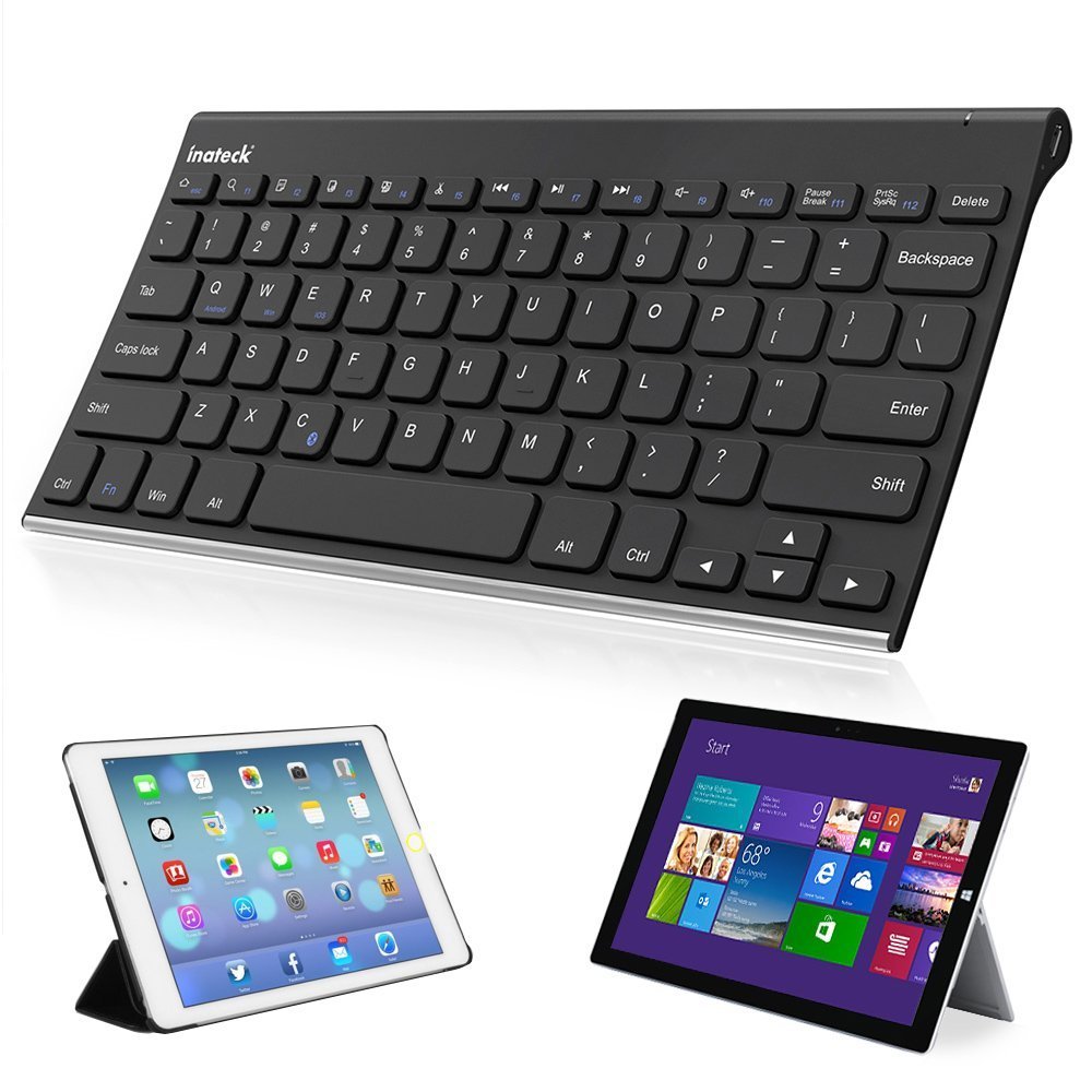 [Stainless Steel] Inateck Wireless Bluetooth Portable Keyboard for