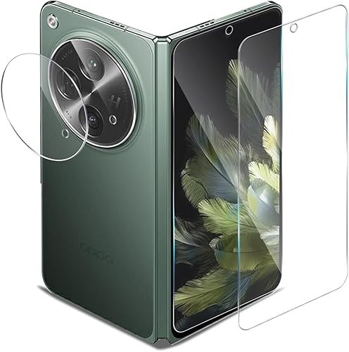 Paquete de 2 + 2 protectores de pantalla de vidrio templado abierto (pantalla frontal) + protector de lente de cámara, película de vidrio templado,