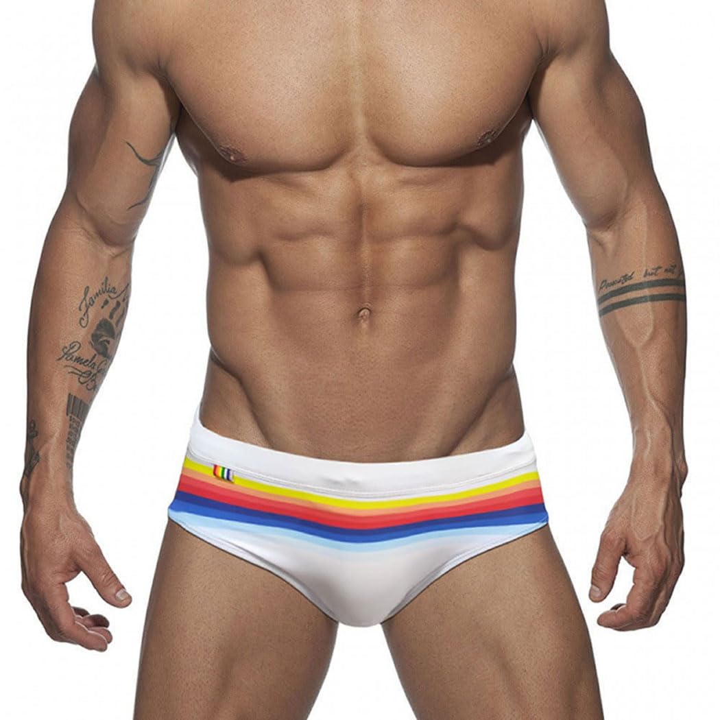 Bañador de Natación Slip para Hombre Bañadores Slip Hombre de Secado Rápido Bañador Natacion Hombre Slip para Playa Piscina Tamaño M-2XL YK2412