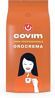 حبوب قهوة اسبريسو اورو كريما ايطالية محمصة من كوفيم، 1 كجم، كيس