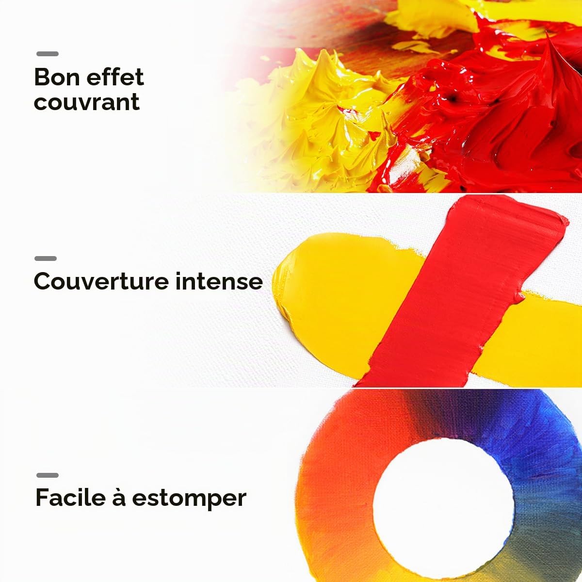 Paul Rubens Lot de 20 tubes de peinture à l'huile 50 ml pigment riche et texture crémeuse excellente durabilité et couverture convient pour les artistes