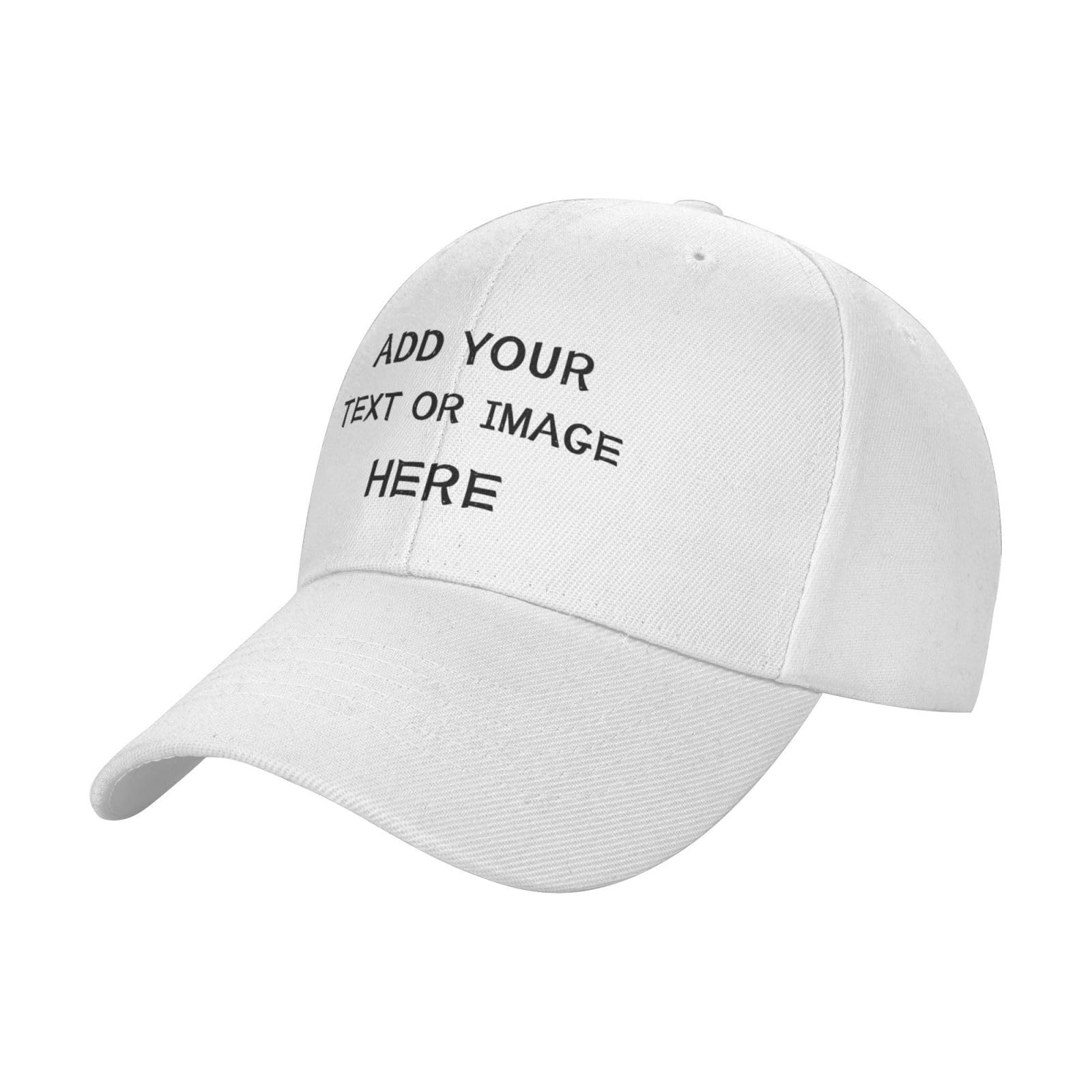 Custom Trucker Hat Personalized with Logo, Photo or Text, Adjustable Baseball Cap for Men Women, Custom Business Gift