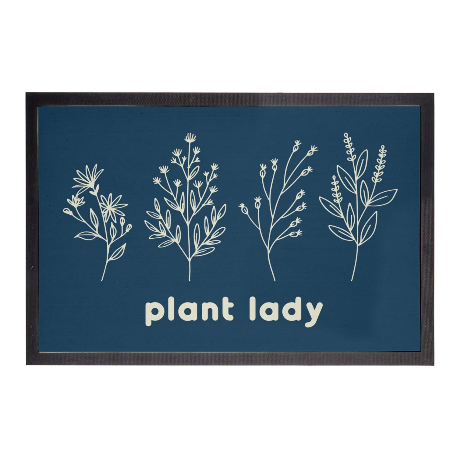 Paillasson écologique Plant Lady bleu azur pour maison saine